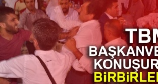 Ahmet Aydın'ın konuşması esnasında ortalık karıştı