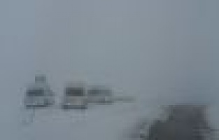 13 Araç Yolda Kaldı