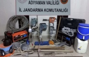 Sit alanında kaçak kazı operasyonu: 7 gözaltı