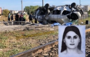 Tren kazasında hayatını kaybeden kadının cenazesi Adıyaman'a gönderildi