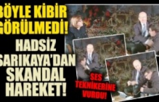 Gazeteci Muharrem Sarıkaya'dan kardeşimize hadsiz hareket.!