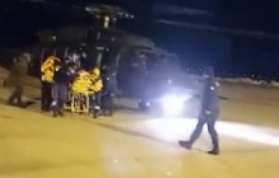 Askeri helikopter köpek saldırısına uğrayan çocuk için havalandı