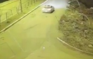 Polisin şehit olduğu kazanın görüntüleri ortaya çıktı