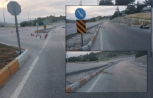 Sürücüleri uyarıyoruz bu yolun çizgilerini takip etmeyin.!