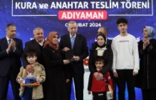2 Bin 798 deprem konutunun kura çekimi yapıldı