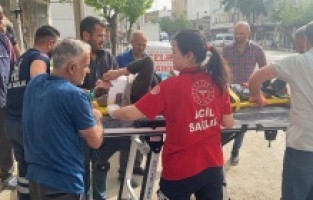 Kamyonet yayaya çarptı: 1 yaralı