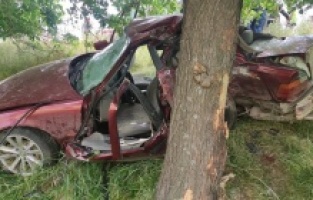 Otomobil ağaca çarptı: 1 ölü, 1 yaralı