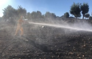 Örtü yangınında 40 hektar alan küle döndü