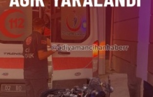 Rögar çukuruna düşen motosikletin sürücüsü ağır yaralandı