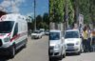 ADIYAMAN'DA AMBULANSLA OTOMOBİL ÇARPIŞTI