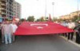 Adıyaman’da, demokrasi yürüyüşü yapıldı