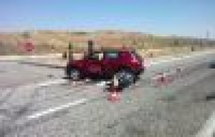 Adıyaman'da, feci kaza: 1 ölü, 1 yaralı