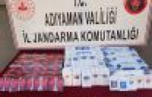 Adıyaman’da kaçak sigara ele geçirildi
