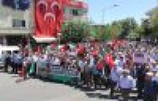 Adıyaman’da Mescid-i Aksa protestosu