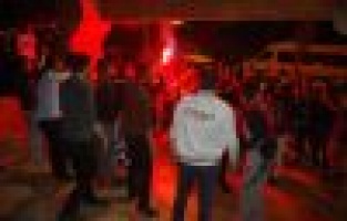 Adıyaman'da, Taraftarlar Sokağa Döküldü