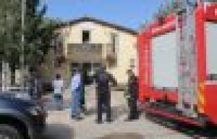 Aile sağlık merkezinde korkutan yangın