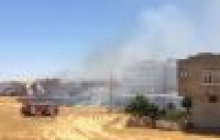 Anız yangını korkuttu