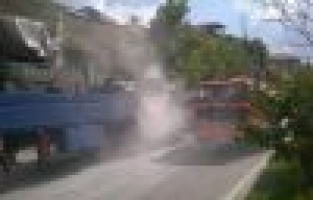 Askeri Araçta Yangın