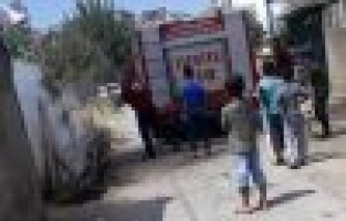 Bahçe yangını korkuttu