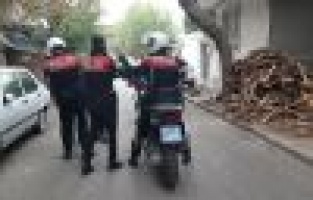 Bahçeye giren şüpheli şahıs polisleri harekete geçirdi