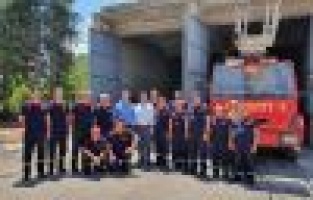 Başkan İskender Yıldırım itfaiyeciler ile bir araya geldi