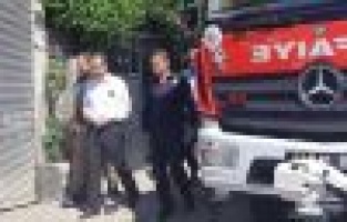 Başkan Kılınç yangın yerinde