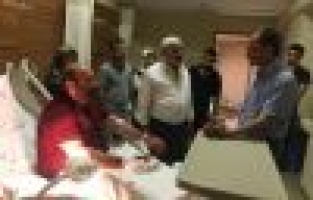 Başkan Kılınç’tan, iş kazası geçiren personeline ziyaret