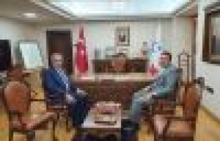 Başkan Yıldırım, Rektör Turgut ile bir araya geldi