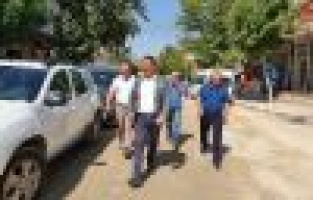 Başkan Yıldırım, yol yapım çalışmalarını inceledi