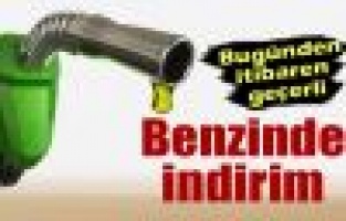 Benzinde İndirim