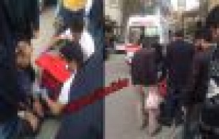 Bisiklet Otomobilin Kapısına Çarptı: 1 Yaralı