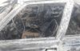 Cayır cayır yanarak küle döndü