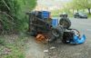 Çelikhan’da Çapa Motoru Devrildi: 8 Yaralı