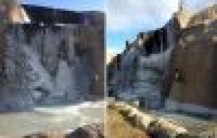 Donan Şelalede Muhteşem Manzara