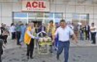 Gölbaşı Devlet Hastanesi’nde yangın tatbikatı yapıldı