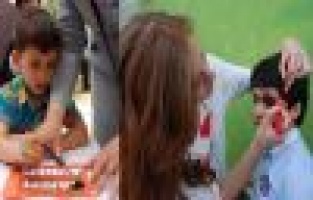 GÜL ANAOKULU'NDA BOYAMA ŞENLİĞİ