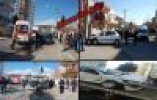 İki Otomobil Çarpıştı: 2 Yaralı