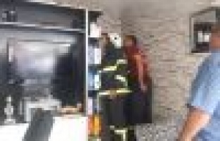 İş yerinde çıkan yangın korkuttu