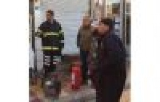 ısınmak için kullanılan tüp alev aldı