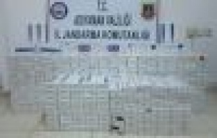 Jandarma kaçak sigara ele geçirdi