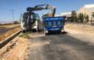 Kahta OSB bağlantı yolu onarılıyor