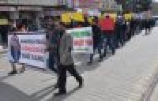 KAHTA'DA RAMAZAN FIRAT İÇİN OTURMA EYLEMİ YAPILDI