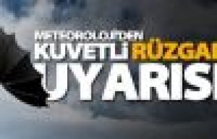 Kuvvetli rüzgar uyarısı