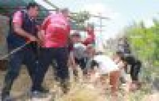 Kuyuya düşme olayına giden ekipler doğum vakasıyla karşılaştı