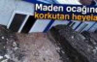 Maden ocağında korkutan heyelan