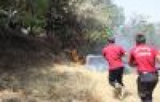 Mahalle Arasında Bahçede Çıkan Yangın Korkuttu