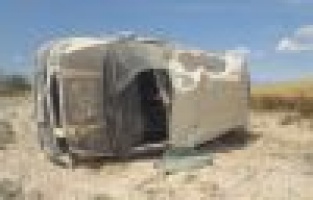 Minibüs takla attı: 1 Yaralı