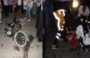 Minibüsle Motosiklet Çarpıştı: 2 Yaralı