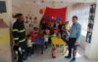 Miniklere itfaiye mesleği tanıtıldı