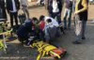 Motosiklet ile otomobil çarpıştı: 1 yaralı